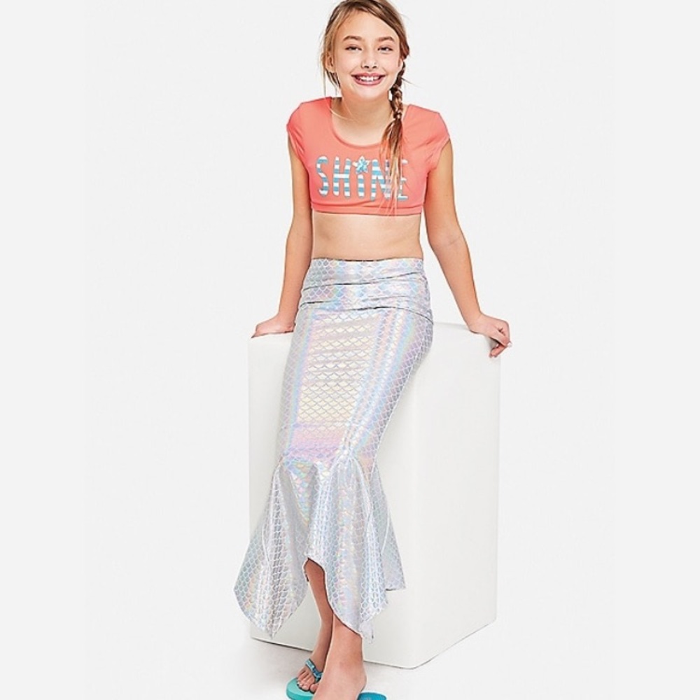 Justice Mermaid Tail Swim Cover up